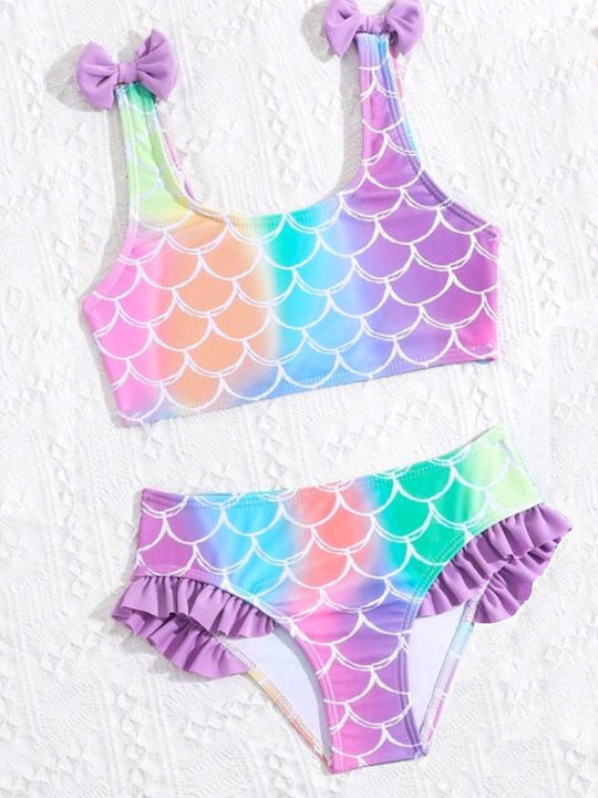 Tatu Moyo Kids Swimwear Bikini Pink, Light Blue, Purple