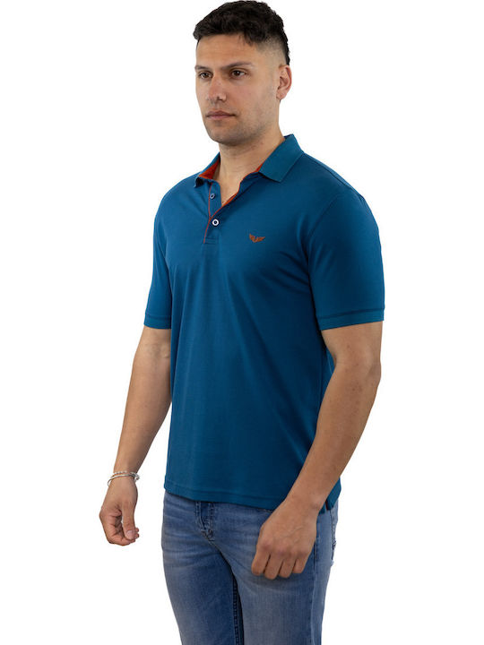 Polo Bluza Tricou Cu Mânecă Scurtă Turcoaz