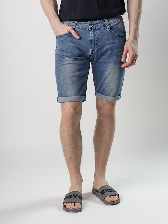 Frank Ανδρική Βερμούδα Washed Blue