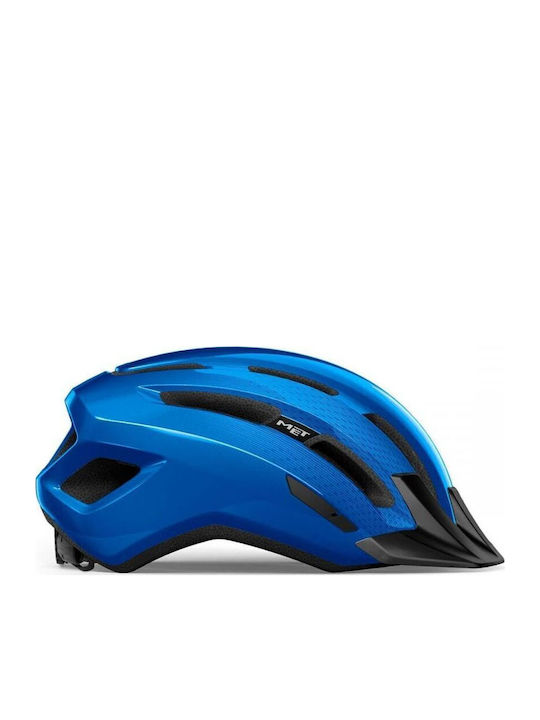 MET Downtown Full Face Bicycle Helmet Mountain Blue