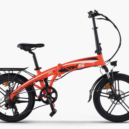 RKS TNT5 20" Orange Foldable Electric City Bike