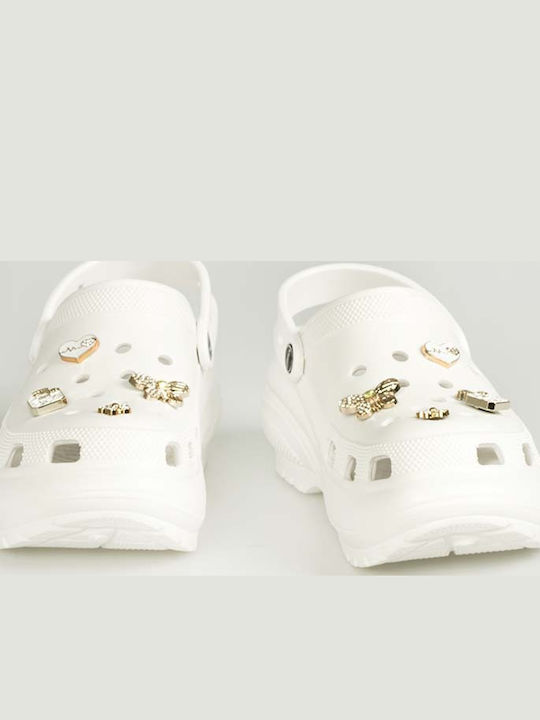 Adam's Shoes Γυναικεία Σαμπό Λευκά