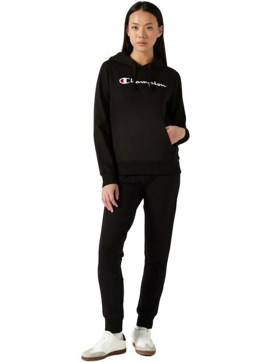 Women's Sweatshirt Hooded Black