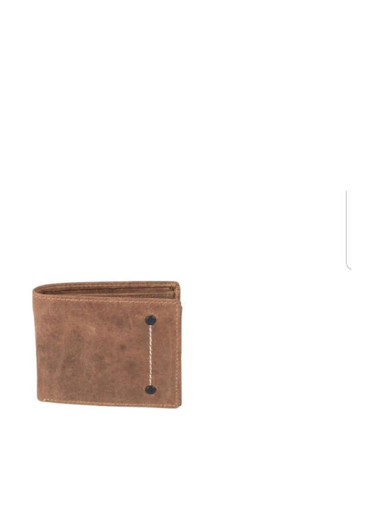 HU Leather Men's Wallet Classic Tabac Brown