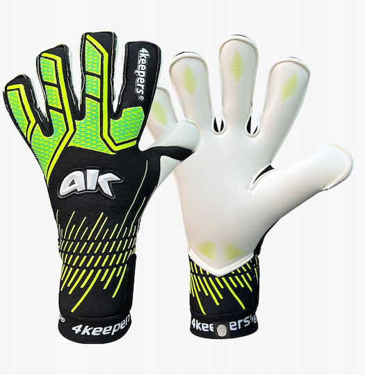 4Keepers Γάντια Τερματοφύλακα Ενηλίκων Μαύρα