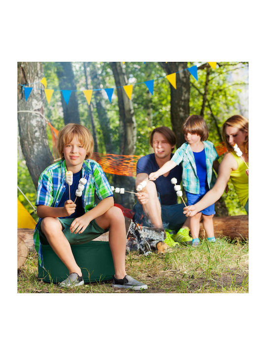 Bean Bag Chair Stool Inflatable Waterproof Green 56x56x26cm