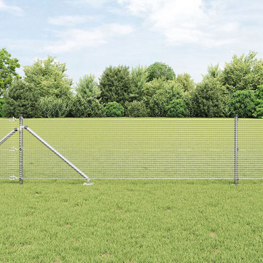 vidaXL Plasă de sârmă Galvanizat Module Gri 0.8x25m