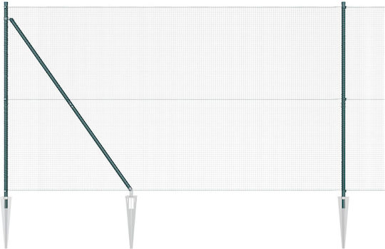 vidaXL Plasă de sârmă Galvanizat Verde 1.6x10m