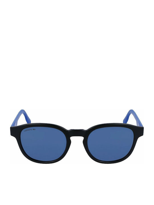Lacoste Unisex Sunglasses with Black Plastic Frame and Blue Lens L968SX-002