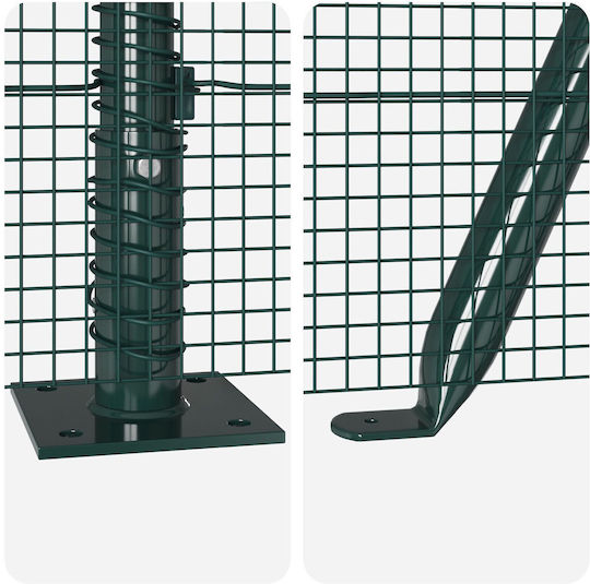 vidaXL Plasă de sârmă Module Verde 0.6x10m
