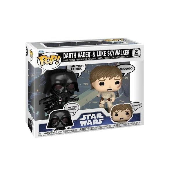 Funko Pop! Filme: Star Wars - Darth Vader & Luke Skywalker 2-pack