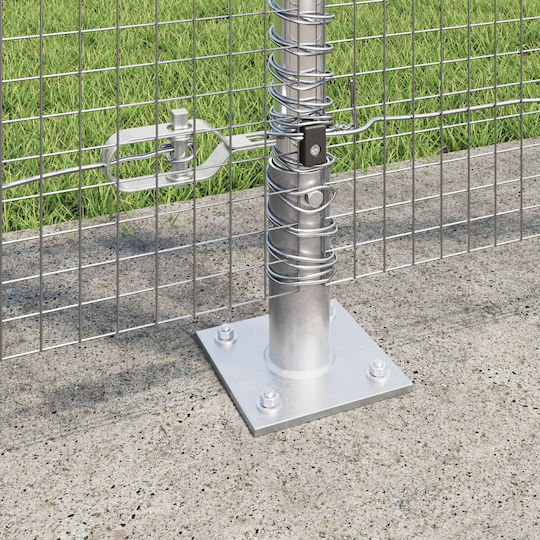 vidaXL Wire Fencing Galvanized Set Silver 1.2x25m