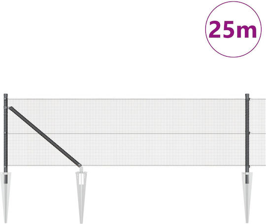 vidaXL Plasă de sârmă Module Gri 0.4x25m