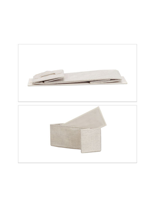 Sertar de depozitare din lemn, metal și material textil L20xW48xH76buc