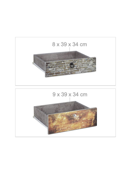 Drawers Storage Wooden L60xW40xH59.5cm