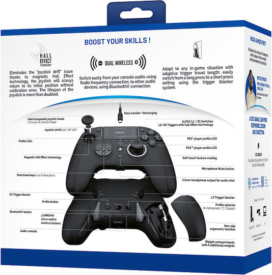 Nacon Revolution 5 Pro Ασύρματο Gamepad για PS5 Μαύρο