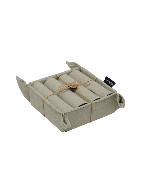 Kentia Loft Plato 252 Σουπλά Υφασμάτινο Πράσινο 50x35cm 5τμχ