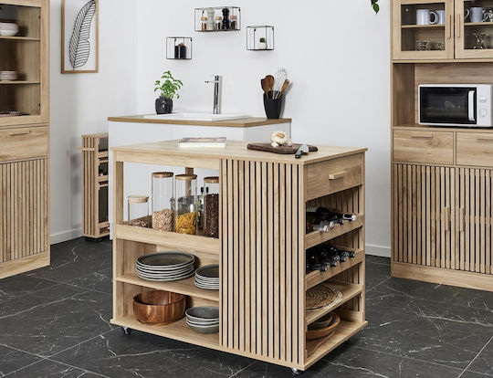 Bodenstehender Schrank Braun 105x60x90cm