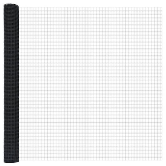 Vidaxl Set of Metal Fence Posts Set of 2 Grey Metal Plastic