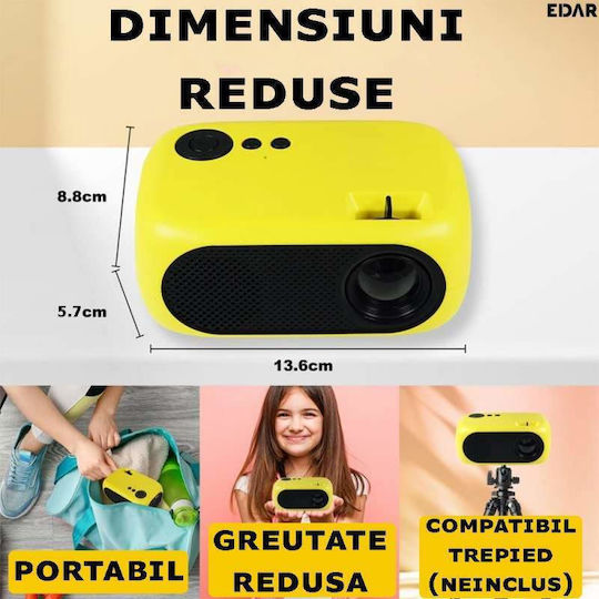 Mini Projector LCD Λάμπας LED