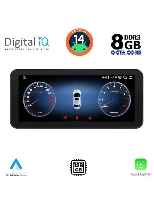 Digital IQ Car Audio System for Mercedes-Benz CLC Class / GLC 2014-2021 (Bluetooth/USB/WiFi/GPS/Apple-Carplay/Android-Auto) with Touch Screen 10.25"