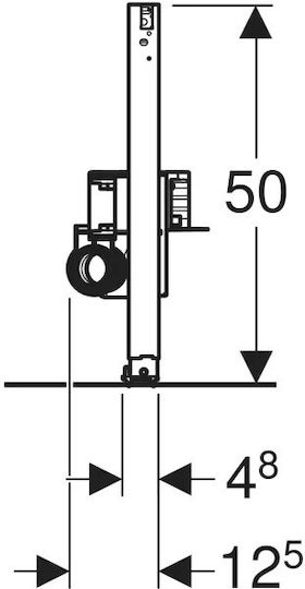 Element de fixare sifon pentru cadă de duș Geberit Duofix 111.591.00.2
