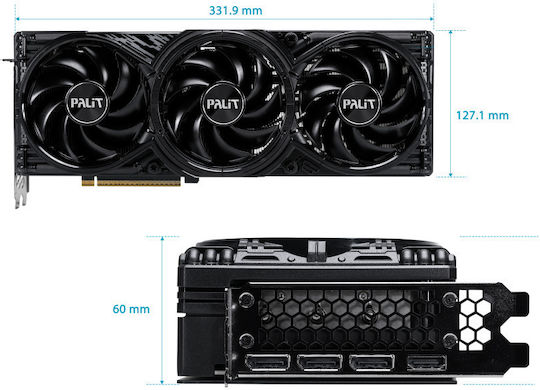 Palit GeForce RTX 5080 16GB GDDR7 ГеймингПро V1 Видео Карта