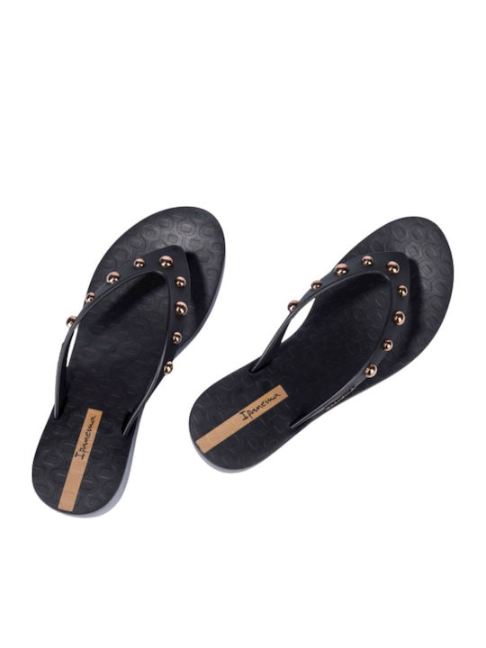 Plat Glam Flip Flops With Platform In Black Colour