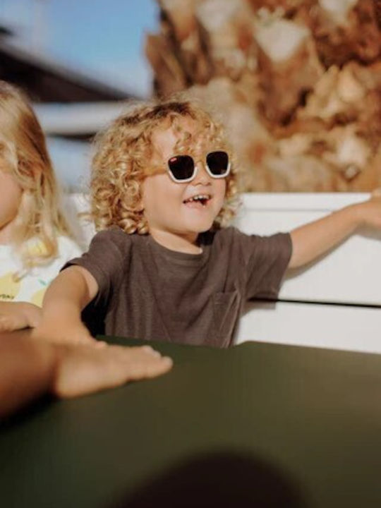 Hello Hossy Kids Sunglasses with Polarized Lenses Beige for 5-8 Years