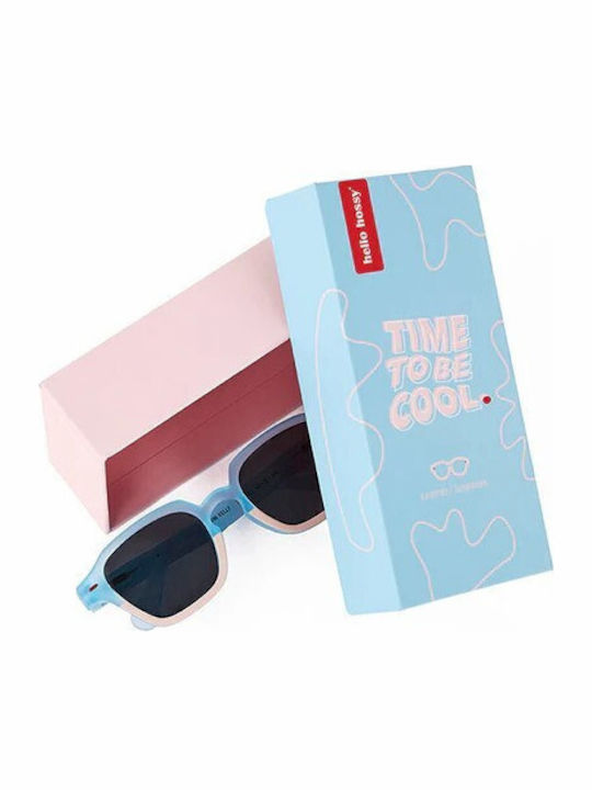 Hello Hossy Kids Sunglasses with Polarized Blue Lenses for 5-8 Years