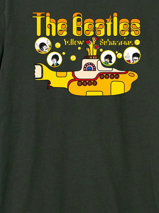 Тениска Amplified Beatles Yellow Submarine Bubbles Charcoal Унисекс Zave210p239-cha