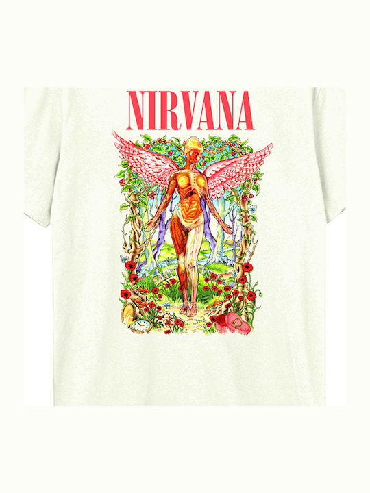 Amplified T-Shirt Nirvana In Utero Wilderness Vintage Weiß Unisex Zav210n446