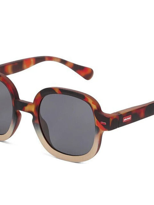 Hello Hossy Koody Kids Sunglasses with Polarized Mirror Lenses Brown for 5-8 Years