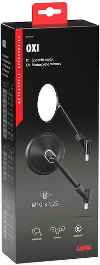 Lampa Motorcycle Mirrors 2pcs Black