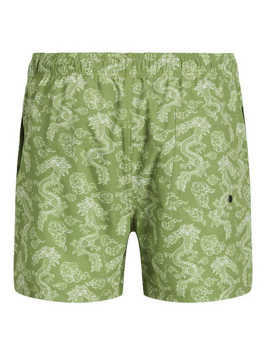 Men's Swimwear Shorts Green Floral