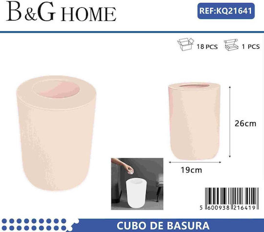 21641 Kunststoff Badezimmer Mülleimer Rosa