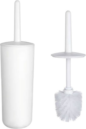 Plastic Coș de gunoi pentru baie Alb