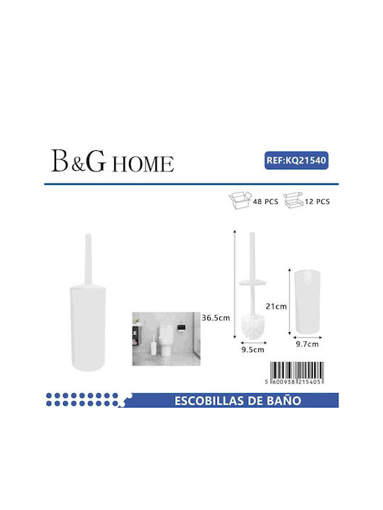 Plastic Toilet Brush White