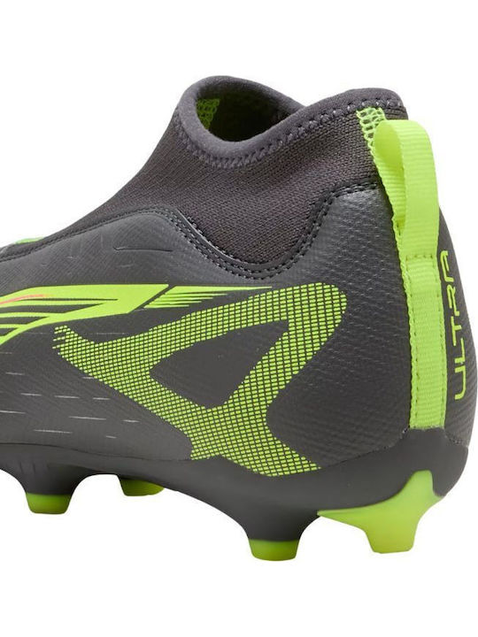 PUMA Ultra 5 Match+ Ll Ποδοσφαιρικά Παπούτσια με Τάπες FG/AG Μαύρα