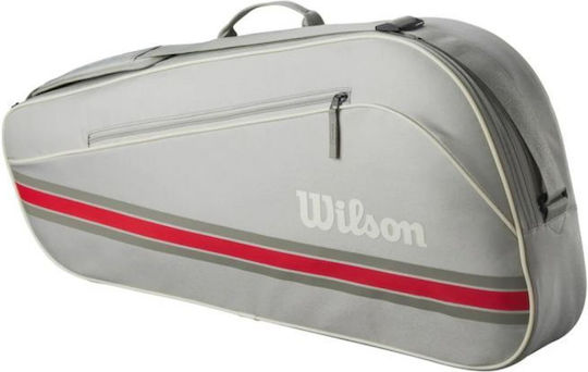 Wilson Team 3 Racket Tennis Bag Gray