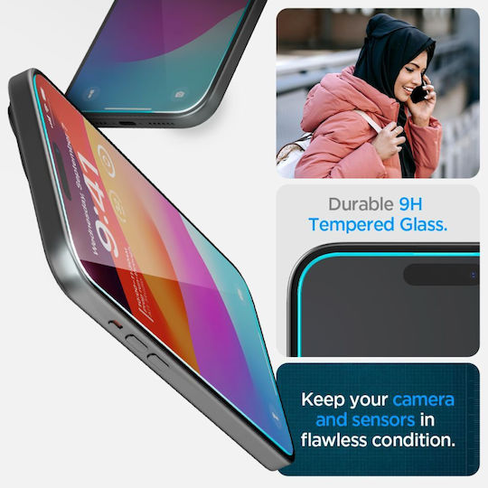 Spigen Glass Tr Ez Fit 2 Pack Transparency Iphone 15 Plus Agl06883