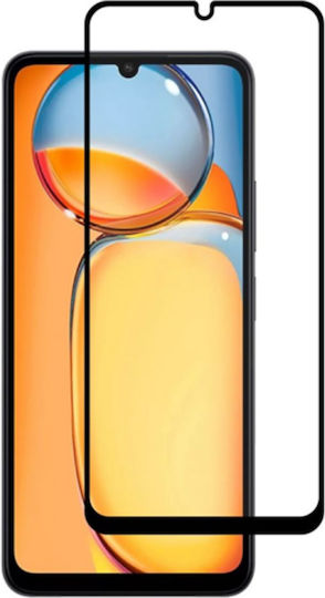 0.26mm Full Face Tempered Glass Μαύρο (Redmi 13C)