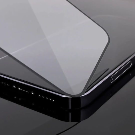 Wozinsky Vollflächig gehärtetes Glas Schwarz (iPhone 15)