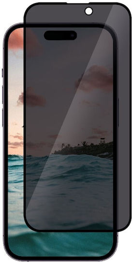 5D Full Face Tempered Glass Μαύρο (iPhone 15)
