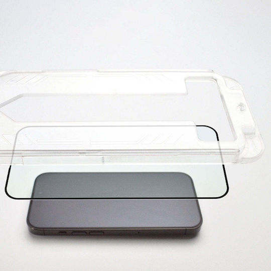 Wozinsky 0.62mm Vollflächig gehärtetes Glas Schwarz (iPhone 15 Pro)