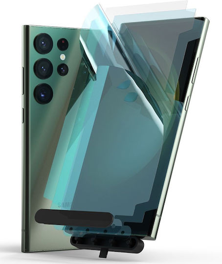 Ringke Dual Easy 2-pack Защитен екран 2бр Черен (Galaxy S23 Ultra)