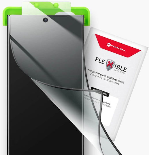 Forcell Flexible Nano 5D Adeziv complet Full Face Tempered Glass Negru (iPhone 14 Pro)