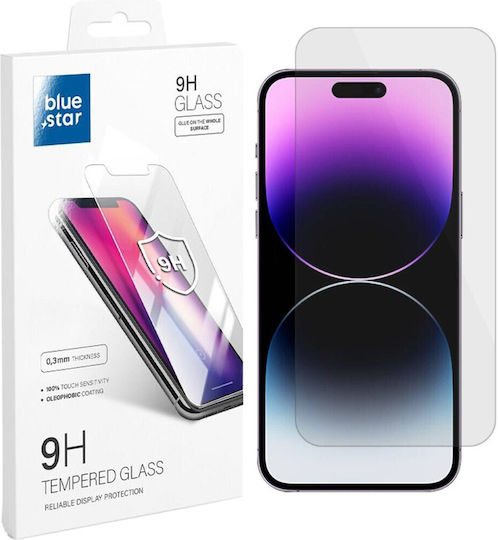Blue Star Tempered Glass (iPhone 15)