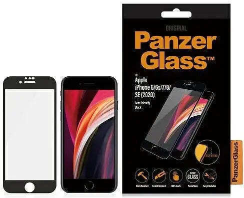 PanzerGlass Displayschutzfolie für Apple iPhone 8/7/6s/6/SE 2020/2022 Edge-to-Edge