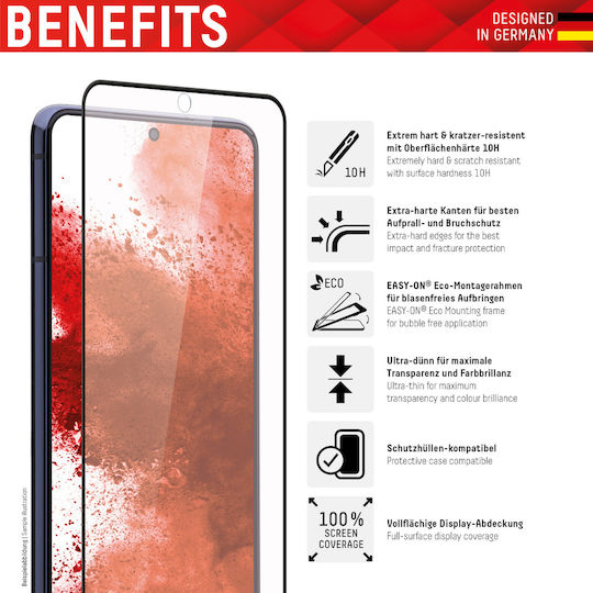 Displex Real 3D Full Face Tempered Glass Μαύρο (Galaxy S20)